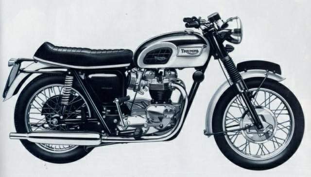 Мотоцикл Triumph Bonneville 650 T120 1968