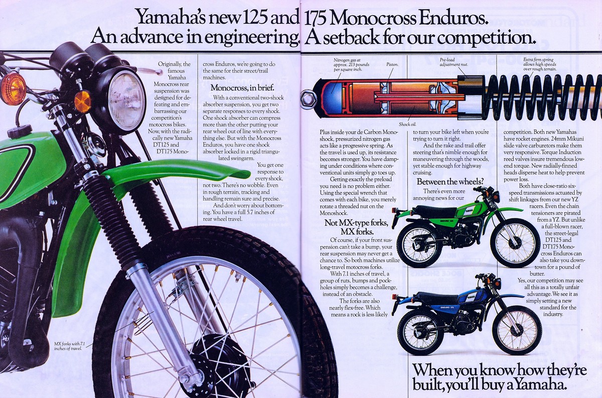 Мотоцикл Yamaha DT 125 1977 фото