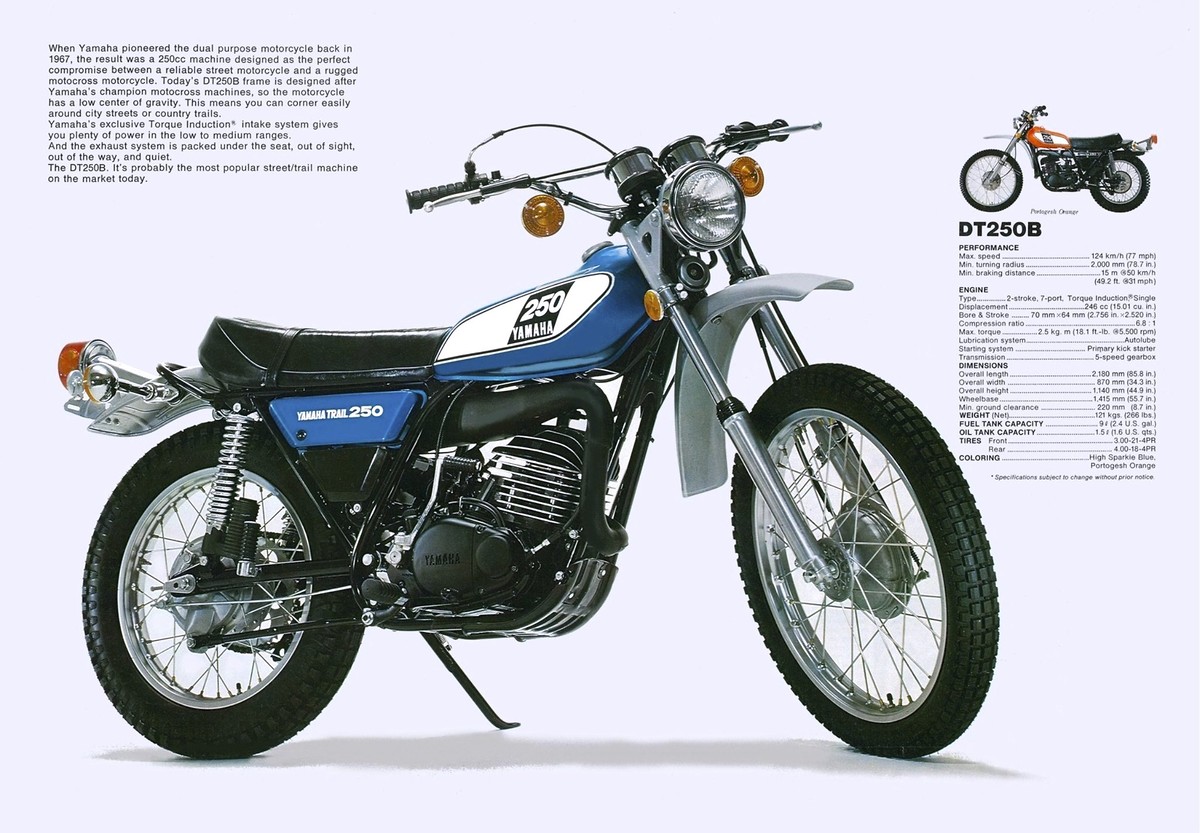 Мотоцикл Yamaha DT 250 B 1975 фото
