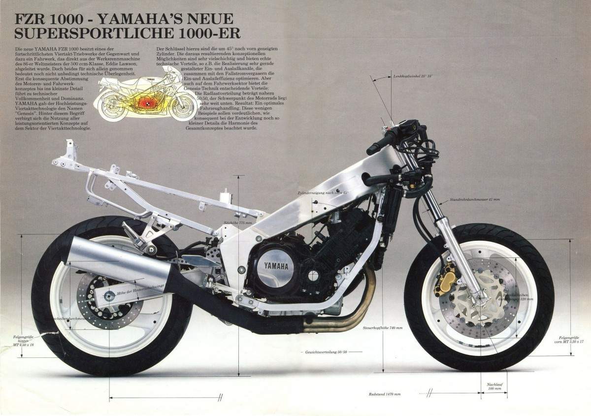 Мотоцикл Yamaha FZR 1000 Genesis 1988 фото