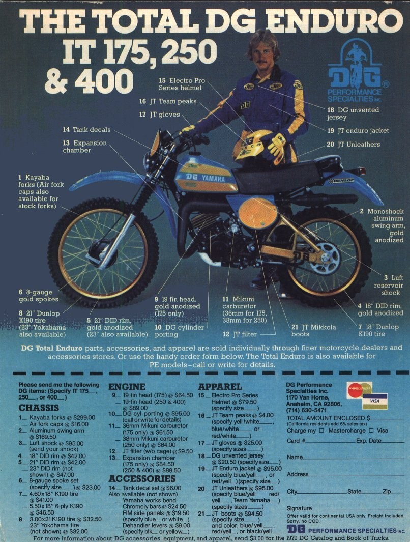 Мотоцикл Yamaha IT 175 1978 фото