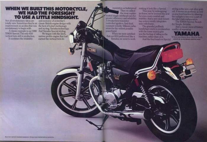 Мотоцикл Yamaha XS 650 Special 1978 фото