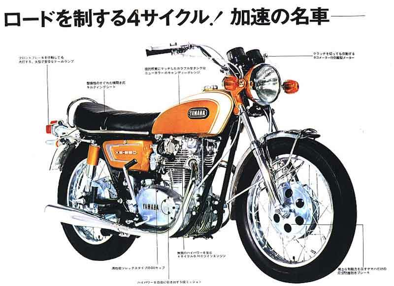 Мотоцикл Yamaha XS 650 / XS-1B 1970