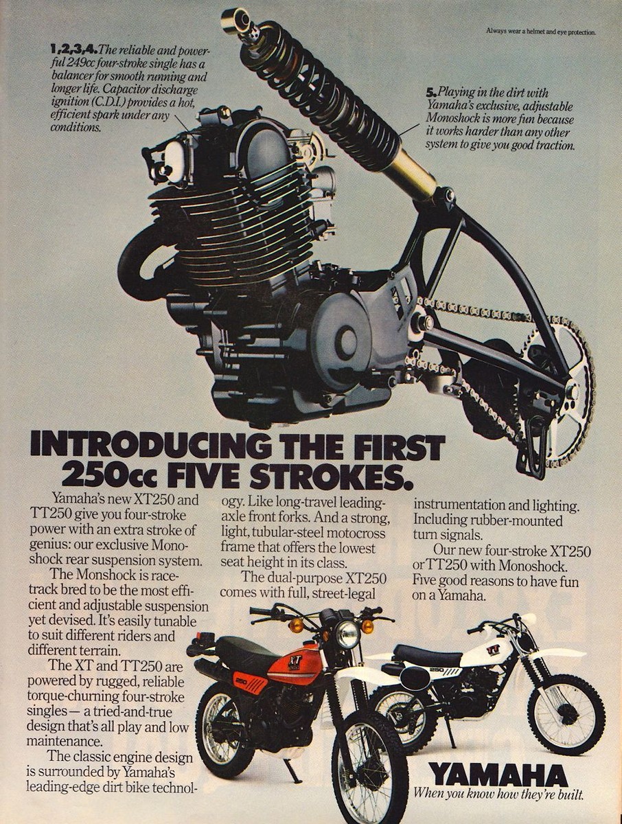 Мотоцикл Yamaha XT 250 1980 фото