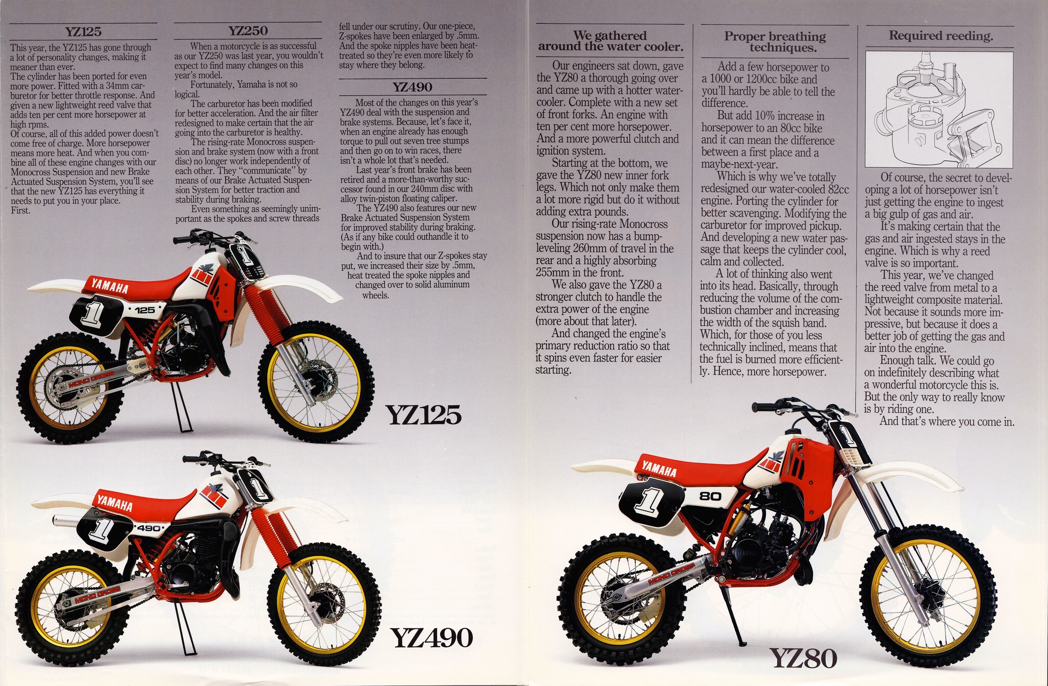 Мотоцикл Yamaha YZ 125 1985 фото