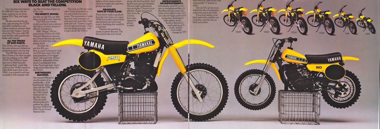 Мотоцикл Yamaha YZ50 1979