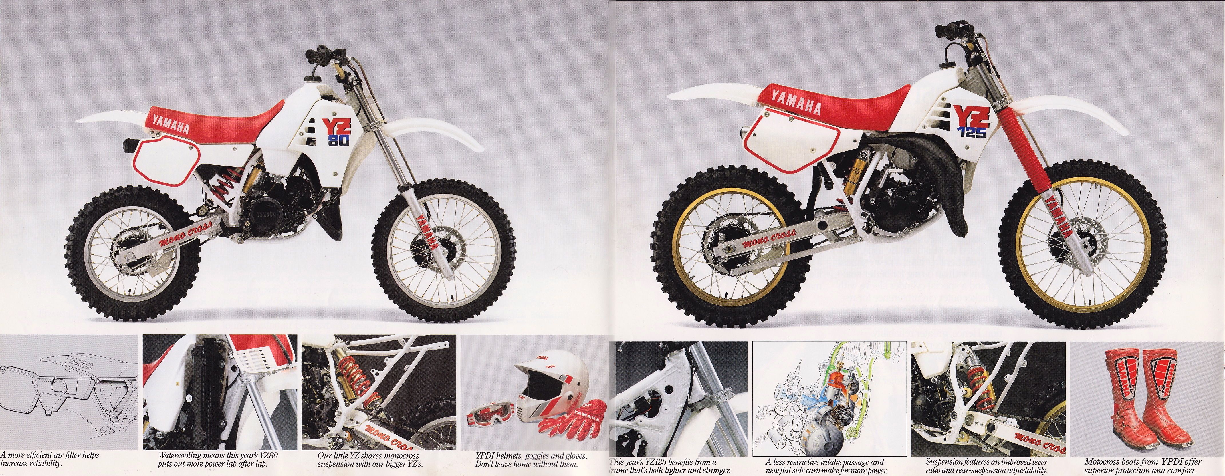 Мотоцикл Yamaha YZ 80 1985 фото