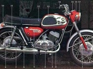 Мотоцикл Suzuki T20 SUPER SIX 1965