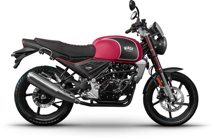Мотоцикл M1NSK C4 300 Burgundy 2024