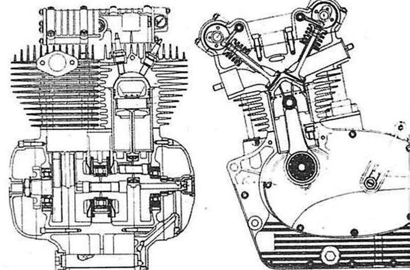 Разрез двигателя С-259